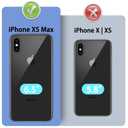 DuckSky for iPhone Xs Max Genuine Leather Wallet case RFID Blocking4 Credit Card HolderReal Leather Flip Folio Book Phone case Protective Cover Women Men for Apple XS Max case Blue Green