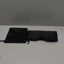 Luxury Oversized Pure Silk Sleeping Mask - Comfortable & Fashionable Eye Cover for Men and Women, Perfect for Travel and Home Use - Weight Breathable - Black