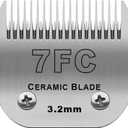 Detachable Pet Dog Clipper Blades, Compatible with Size-7FC Cut Length 1/8"(3.2mm), Most Oster A5, KM Series Clippers,Made of Stainless Steel Blade 1Pack