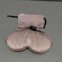 Blissy Silk Sleep Mask Profile - 100% Pure Mulberry Silk 22 Momme 6A Fibers Silk Eye Sleeping Mask for Women & Men for Total Blackout - Blindfold Silk Sleep Mask Side Sleeper Eye Cover (Pink)
