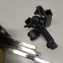 Liitrton Mobile CPU Stand Adjustable Computer Tower Stand with 4 Caster Wheels Fits Most PC (Black)