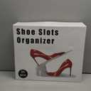 Shoe Slots Organizer - 20 Pack Shoe Stackers, 50% Space Savers, 4 Levels Adjustable Rack, White