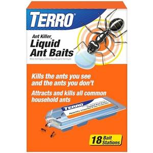 TERRO Ant Killer Bait Stations T300-3SR - Liquid Bait to Eliminate Ants - 18 Count Stations for Effective Indoor Ant Control 3 packs