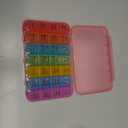 Daviky Weekly Pill Organizer, 7 Day Pill Organizer 4 Times a Day, Daily Pill Box 7 Day, Large Travel Pill Box with Removable Pill Case to Hold Vitamin, Supplement and Medication (Pink)