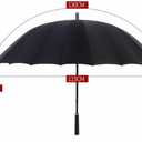 Umbrella for Rain Fashion Large Size 24 Ribs Long Handle Straight Anti-UV Sun Windproof Stick Umbrella
