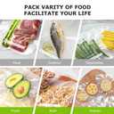 Bonsenkitchen Vacuum Sealer Bags, 50 Quart 8" x 12" Precut Food Sealer Bags, Commercial Grade, BPA Free, Heavy Duty, Customized Size Vacuum Bags for Vac Storage, Meal Prep or Sous Vide Cooking, VB12