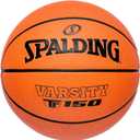 Spalding Outdoor Rubber Basketballs | Performance Rubber Cover Designed for Outdoor Play | Multiple Sizes & Colors (Size 7, 29.5", Varsity TF 150 - Orange)