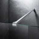 Frameless Shower Door Support Bar, Stainless Steel Wall-to-Glass Support Arm to Fixed Shower Glass Panel, for 1/4"-3/8" (6-10 mm) Door, 180 Pivot & Stow-Flat Mode (Brushed Nickel, 35.4-inch(900mm))