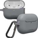 MAGEASY Designed for AirPods Pro 3 Case - Shockproof Protective Case for AirPods Pro 3, Stain-Resistant, Smooth & Skin-Friendly, Support Wireless Charging - Skin (Mist Gray)