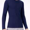 3 Pack Youth Boys' Quick Dry Compression Long Sleeve Shirts, Kids Crewneck Athletic Tight Base Layers Size L