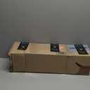 Grandekor No Drill Zebra Blinds for Windows,Cordless Zebra Shades Dual Layer, Pull Down Roller Shades Free-Stop,22" W x 72" H,Textured White,Easy to Install for Home, Office, Bedroom