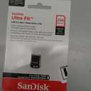 SanDisk 256GB Ultra Fit USB 3.2 Gen 1 Flash Drive  Up to 400MB/s, Plug-and-Stay Design - SDCZ430-256G-GAM46, Black