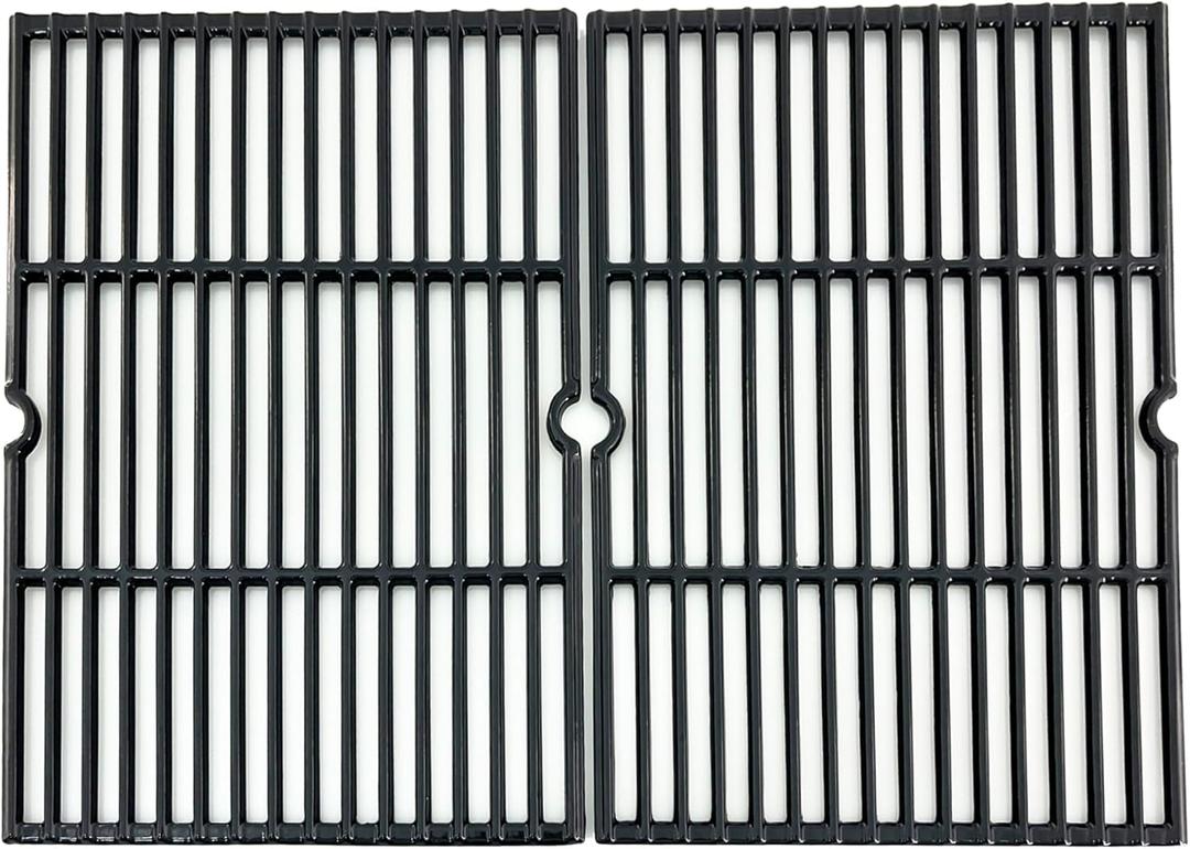 Parts DC116 18 1/4 Inch Grid Grate Replacement for Charbroil, Coleman, Kenmore, Master Forge, Thermos, Uniflame, Master Forge and Others, 2 PCS Porcelain Coated Cast Iron Cooking Grid