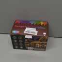 LitHome 48FT Color Changing Icicle Lights for Outside with Remote, 35 Colors Christmas Icicle Lights Outdoor Plug in, Warm White Icicle Light Indoor Connectable for Holiday Party Bedroom Decor (RGB (Red, Green, Blue))