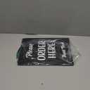 Please Order Here Sign - Cafe, Takeaway, Coffee Shop, Sandwich Shop, Counter Sign, A4 size (Black Adhesive)