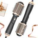 Hair Dryer Brush Blow Dryer Brush in One, 4 in 1 Hair Dryer and Styler Volumizer with Oval Barrel, Professional Salon Hot Air Brush for All Hair Types, Gold