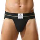 BRODDLE Men's Jockstrap Stretchy Nylon Mesh Pouch Performance Workout Athletic Supporters for Men (XL)