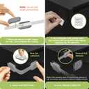 Baby Proofing Child Safety Locks (16 Pack) by Skyla Homes - The Safest, Quickest and Easiest 3M Adhesive Cabinet Latches, No Screws & Magnets, Multi-Purpose for Furniture, Kitchen, Ovens, Toilet Seats (Gray)