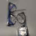 FANNYGO 2 Pack kids Blue Light Blocking Glasses For Girls And Boys Computer Blue Light Blocking Glasses For Age 3-11 (Black + Dark blue)