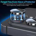4 x letosan for Samsung Galaxy S26 Ultra Camera Lens Protector, 2 Sets Individual Lens Protectors, Ultra Thin 9H Tempered Glass Accessories with Aluminum Edging, Case Friendly, Black