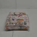 Boho Throw Blanket, 100% Organic Cotton Breathable Ultra Soft 80" x 90" Bed Quilt Throw - All Season Floral Rustic Farmhouse Decor Luxury Reversible Blanket for Sofa Couch Chair and Gift (Flower-colorful)