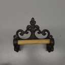 Antique Cast Iron Rustic Toilet Roll Holder Wall-Mounted Paper Holder Decor for Kitchen and Bathroom Without Lid