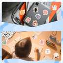 2 x Cat Stickers, Cat Meme Stickers for Kids Teen Adults, Waterproof Vinyl Sticker for Laptop, Water Bottle, and Phone, Fun and Cute Decals for Pet Lovers