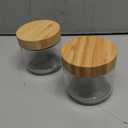 4 Pack 10oz Overnight Oats Containers with Bamboo Lids, Glass Jars with Airtight Lids for Meal Prep, Wide Mouth Mason Salad Jars, Glass Food Storage Container for Yogurt Chia Snacks Spice Sugar