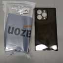 Rectangle Case Compatible for iPhone 15 Pro Max, Full Camera Protection & Reinforced Corners TPU Cushion Clear Cover, Shockproof Silicone Phone Case for Women Girls (iPhone 15 Pro Max, Black)