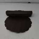 Noctiflorous Round Faux Leather 15 Inch Placemats Set of 6 Waterproof Wipeable Heat Resistant Tablemat for Dining Table Kitchen Non Slip Washable Oilproof Table Place Mat for Indoor Outdoor(Coffee, 6)