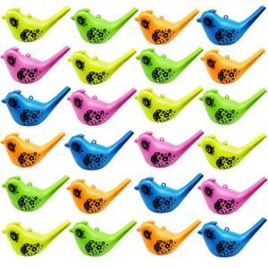 24 Pcs Bird Water Whistle Party Whistles for Kids Novelty Water Warblers Bird Whistle Toy Musical Instrument Toy for Party Favors,Birthday Gift, Party Gifts