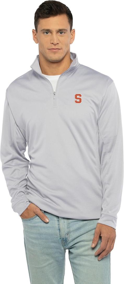 Vantage Apparel NCAA mens Collegiate Micro Mesh Performance Gray 1/4 Zip Pullover (XX-Large, Team Color)