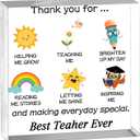 Teacher Must Haves 2026 Teacher Appreciation Gift For Women Men Thank You For Helping Me Grow Plaque Best Teachers Christmas Gifts Birthday Teachers Day From Students