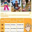 RIGWARL Kids Winter Gloves Boys Girls, Water-Repellent Warm Thermal Youth Gloves, Touchscreen Anti-Slip for Teens 3-15 Years (Large, Blue)