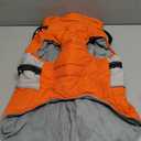 AOFITEE Dog Winter Coat, Dog Coat with Harness Built in, Dogs Jacket for Large Dogs, Reflective Waterproof Pet Puffer Jacket Snowsuit, Warm Fleece Windproof Pet Sweater for Cold Weather, XL (Orange)