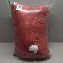 Drewin Adults Weighted Blanket Queen Size 15 lbs, 3D Stylish Fluffy Jacquard Sherpa Weighted Blankets for Sofa Bed, Cozy Thick Winter Heavy Blanket for Calming, Ceramic Beads, 60 x 80 inches, Red