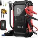Car Jump Starter with Air Compressor 4000A Peak Battery Jump Starter 14.8V 150PSI Inflator Auto Booster 15000MA Jump Box (up to 10L Gas,8L Diesel Engine),LED Light with Quick Charger USB & Type C