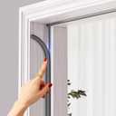 Weather Stripping Door Seal Insulation Exterior Gaps Kerf Weather Stripping Frame Proofing Doors Seal Around Weather Strip for Front Door Sealing Rubber Proof Gray 16.8ft
