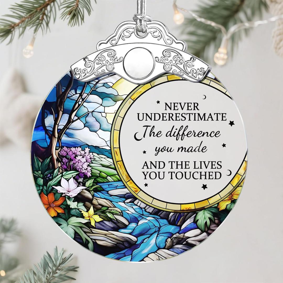 Christmas Ornaments  Ideal for Friends Moving Away, Coworker Leaving, Retirement Gifts for Women & Men, and Goodbye, Going Away, Farewell Gifts for Coworkers, Boss, Work Besties & Best Friends - L