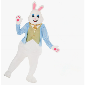 Morph Easter Bunny Costume Adult Deluxe Rabbit Mascot Outfit for Men - Perfect for Easter Costumes and Events, One Size