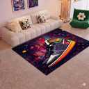 Sneakers AreaRug - 5' x 7' Basketball Shoes Rug Colorful Sport Shoes Carpet Modern Popular Floor Mat for Bedroom Livingroom Playroom Home Decor Mat
