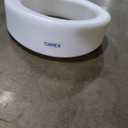 Carex Toilet Seat Riser, Elongated Raised Toilet Seat Adds 3.5 inches to Toilet Height, for Assistance Bending or Sitting, 300 Pound Weight Capacity Toilet Riser