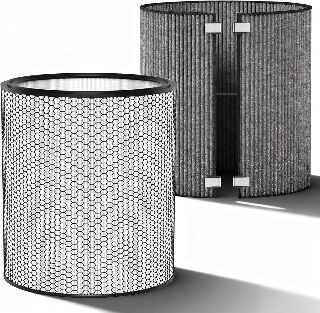 BP03 Filter Replacement Compatible with Dyson Purifier Big + Quiet Formaldehyde BP03 BP04 BP06, High-Efficient HEPA Filter and Carbon Filter for Smoke, Pet Odors, Wildfire, Part# 972132-01/972133-02