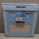 GRANNY SAYS Shoe Organizer for Closet, Fits up to 8 Pairs, 2 Pack Shoe Cubby Storage Containers with Side Mesh Pocket and Flip-Top Lids, Blue (Max Foot Length: 6")