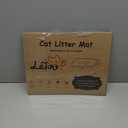 LeToo Cat Litter Mat Grey Trapping for Litter Box, No Slip & Large, Urine & Waterproof, Honeycomb Double Layer Anti Tracking Kitty Mats, No Phthalate, Washable Easy Clean (24" x 15", Grey)