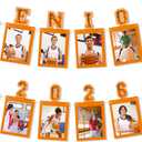 Senior Night Party Decorations Basketball Graduation Decorations Senior 2026 Photo Banners Hanging Ornament for High School College Graduation Sport Theme Party Supplies, Orange