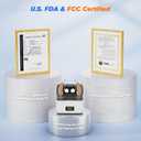 Hearing Aids for Seniors Rechargeable  Digital Behind-The-Ear Hearing Amplifiers with AI Noise Reduction, 3 Sound Modes, 5 Volume Levels, Charging Case Included (Silver)