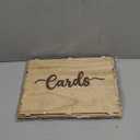 Cregugua Rustic Wooden Card box 12"x 9"x 9" Gift Card Box for Wedding Birthday Baby Shower Graduation Party