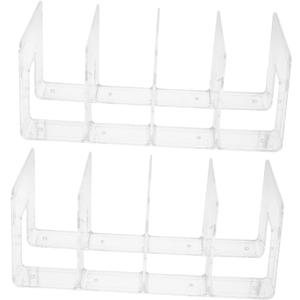 2pcs Bookshelf Bookends Storage Rack for Magazines Folders Books Office Home