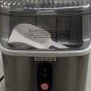 Kismile Nugget Ice Makers Countertop, Portable Ice Machine with Crushed Ice, 35lbs/Day, Self-Cleaning, One-Click Operation for Home Use(Silver)